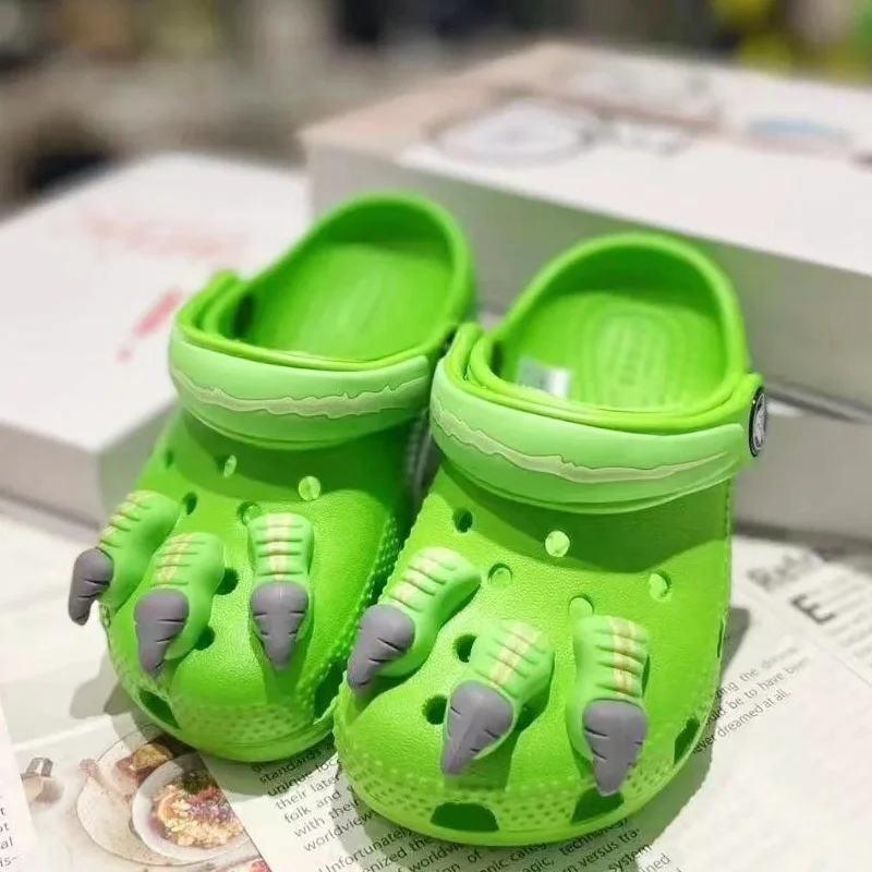 

New Pikachu Cartoon Pattern Slippers Sandals Sandals Ultra-Light Wear-Resistant Soft Sole Non-Slip Outdoor Leisure Beach Shoes