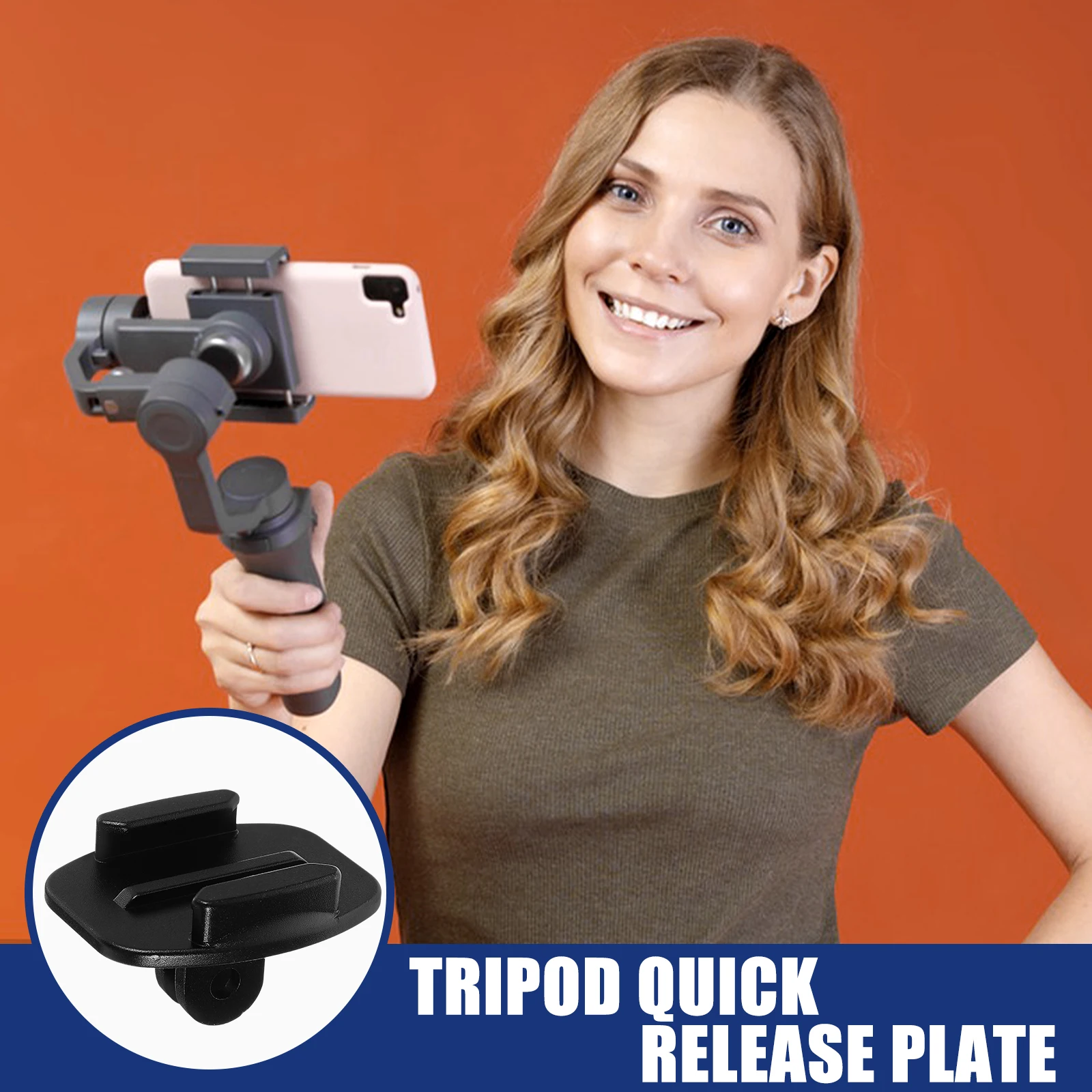 

Quick Release Adapter Mount Camera Tripod Mounting Plate Alloy Base Black Durable Lightweight Universal