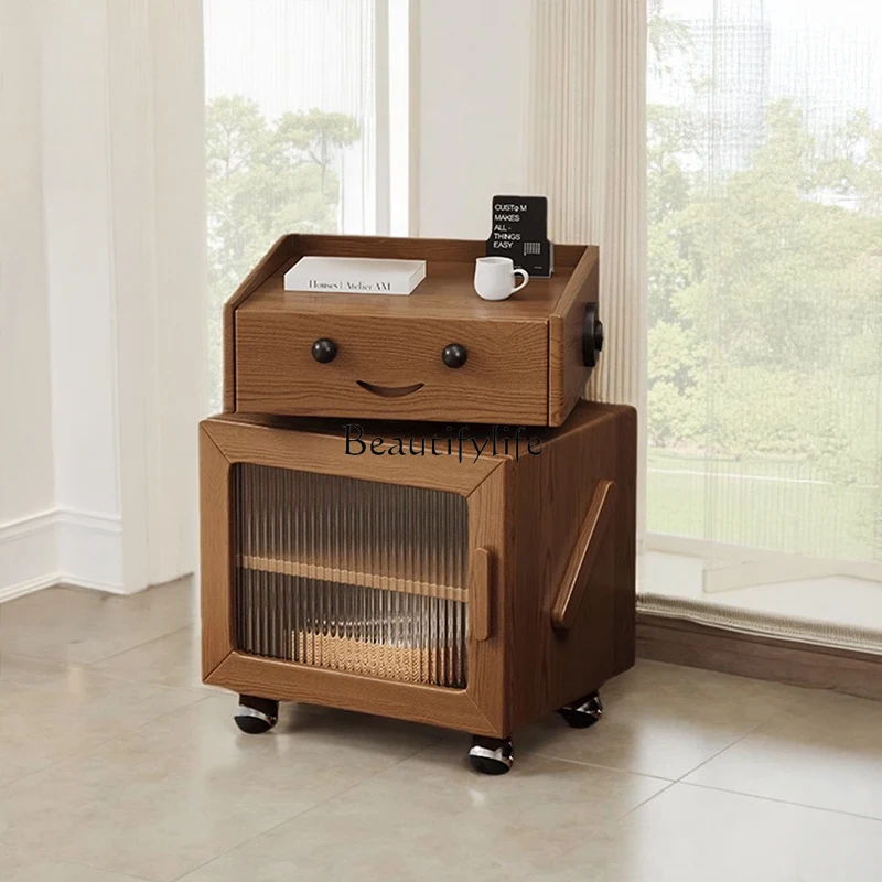 

2 Robot bedside table boy removable living room storage locker yj15
