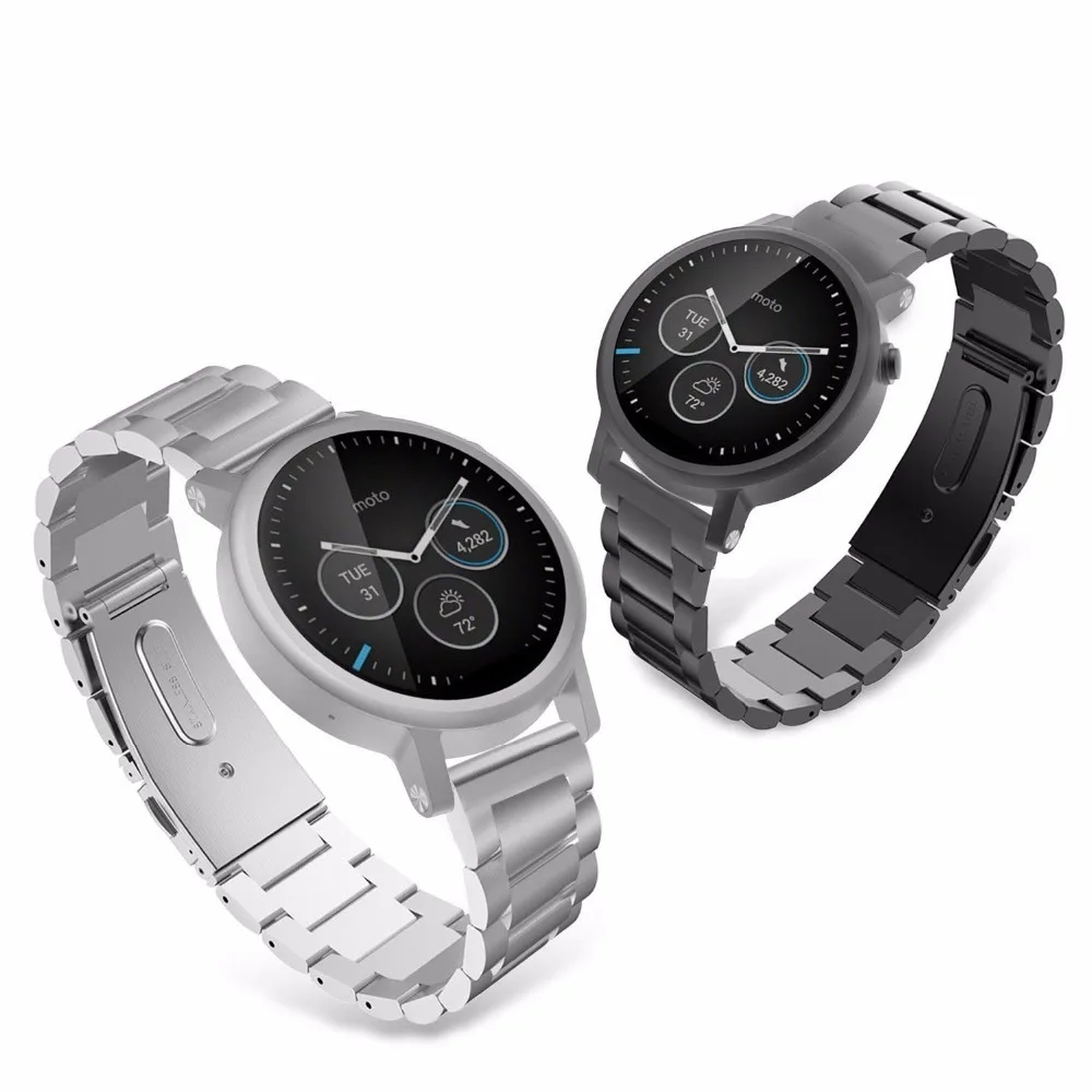Pulseira de metal para Samsung Watch, 22mm, 20mm, 3, 4, 5, Gear, S3 Classic, Pulseira Frontier para Huawei Watch GT, 2, 3, Pro, Amazfit GTR, Stratos
