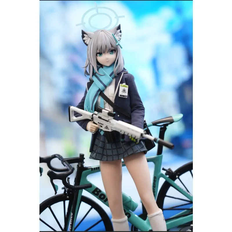 Spot ZII.PRODUCION: Longevidade Estúdio Azul Arquivos Areia Lobo Branco 1/6 Produto Acabado Boneca Móvel Modelo Brinquedo Presente Ornamento