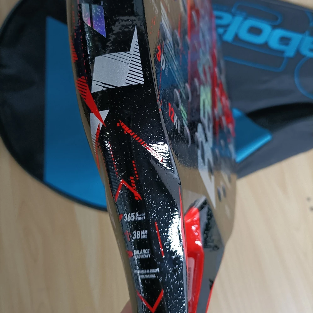 2023-2025 مضرب تنس باديل احترافي عالي الجودة، وجه ناعم، ألياف كربون، خفيف الوزن، مضرب رياضي EVA عصري #4