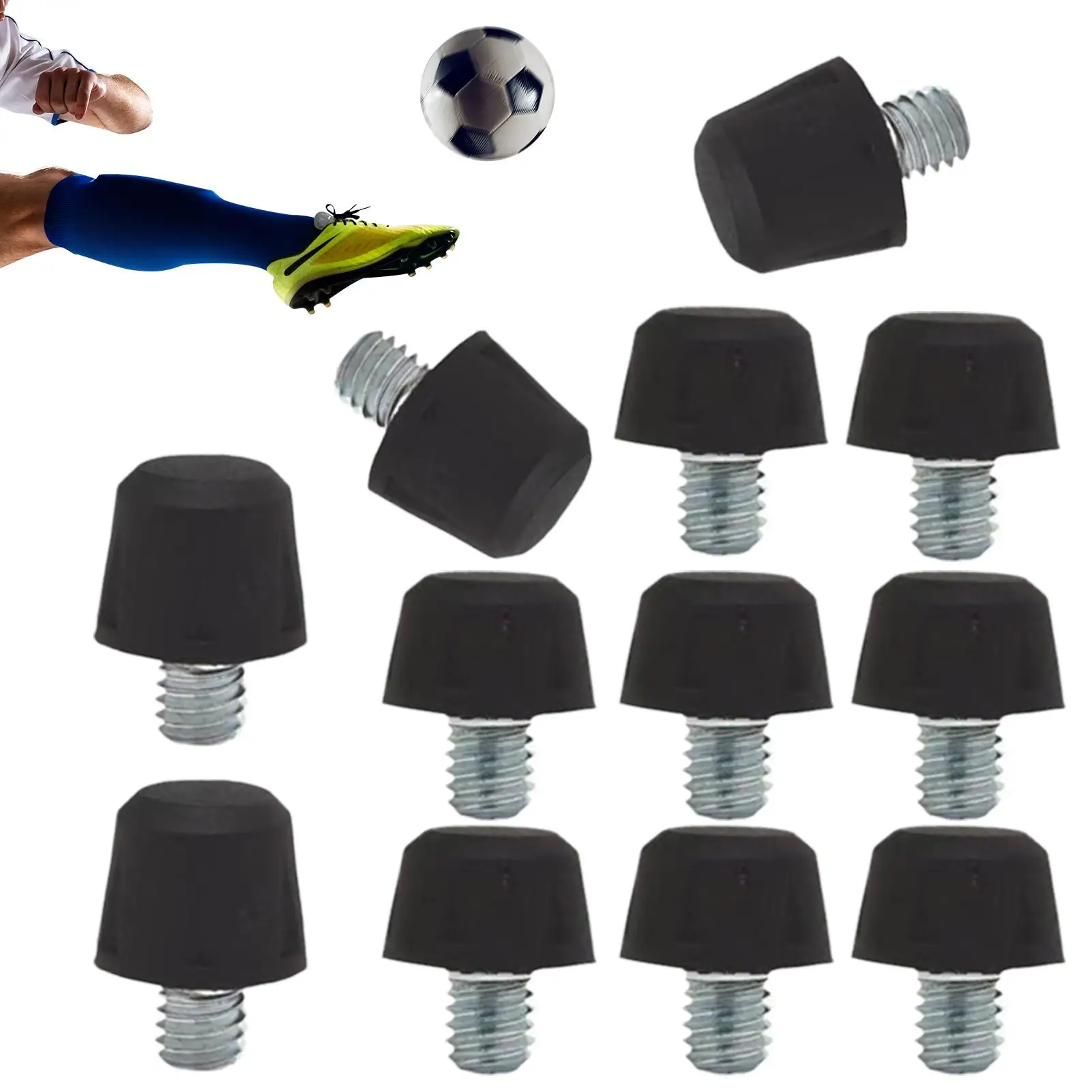 Шпильки для футбольных ботинок, винт с нескользящей резьбой M6, профессиональные сменные шипы, шипы для гусеничной обуви 8 мм 11 мм с гаечным ключом