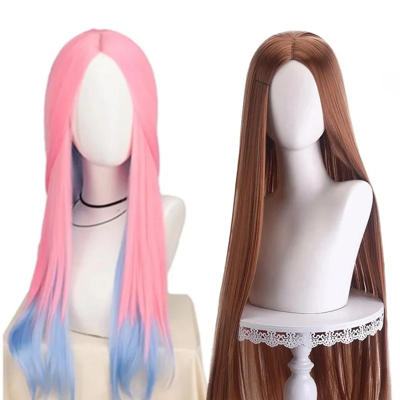 

Anime Mizi Hyuna Wig Cosplay Wig Women 80cm Long Curly Synthetic Wig Mizi Cosplay Props Mike Wigs
