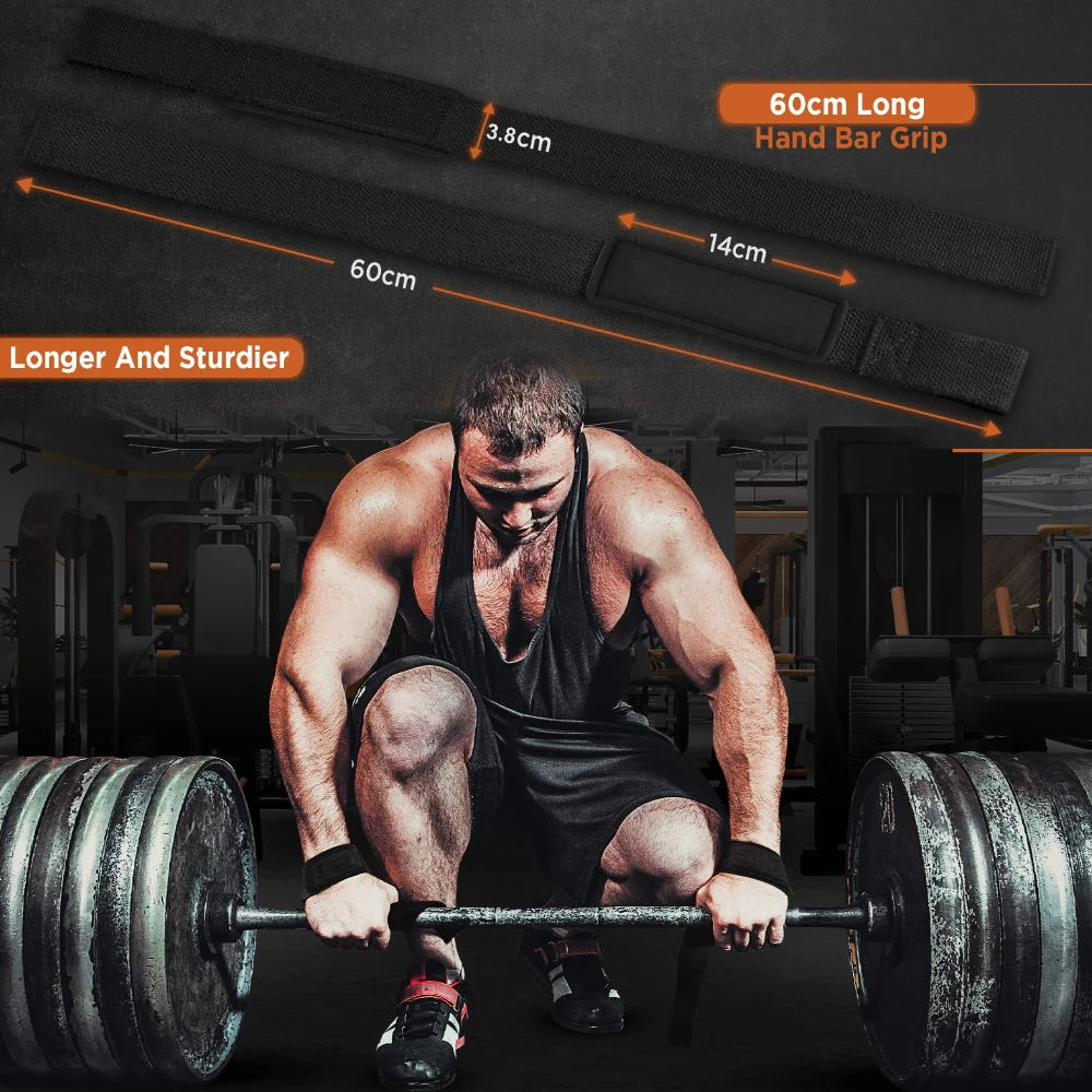 Gym Straps Weight Lifting Wrist Wraps Bundle Workout Lifting Straps for Deadlift Wrist Straps To Support Grip and Lift Heavier