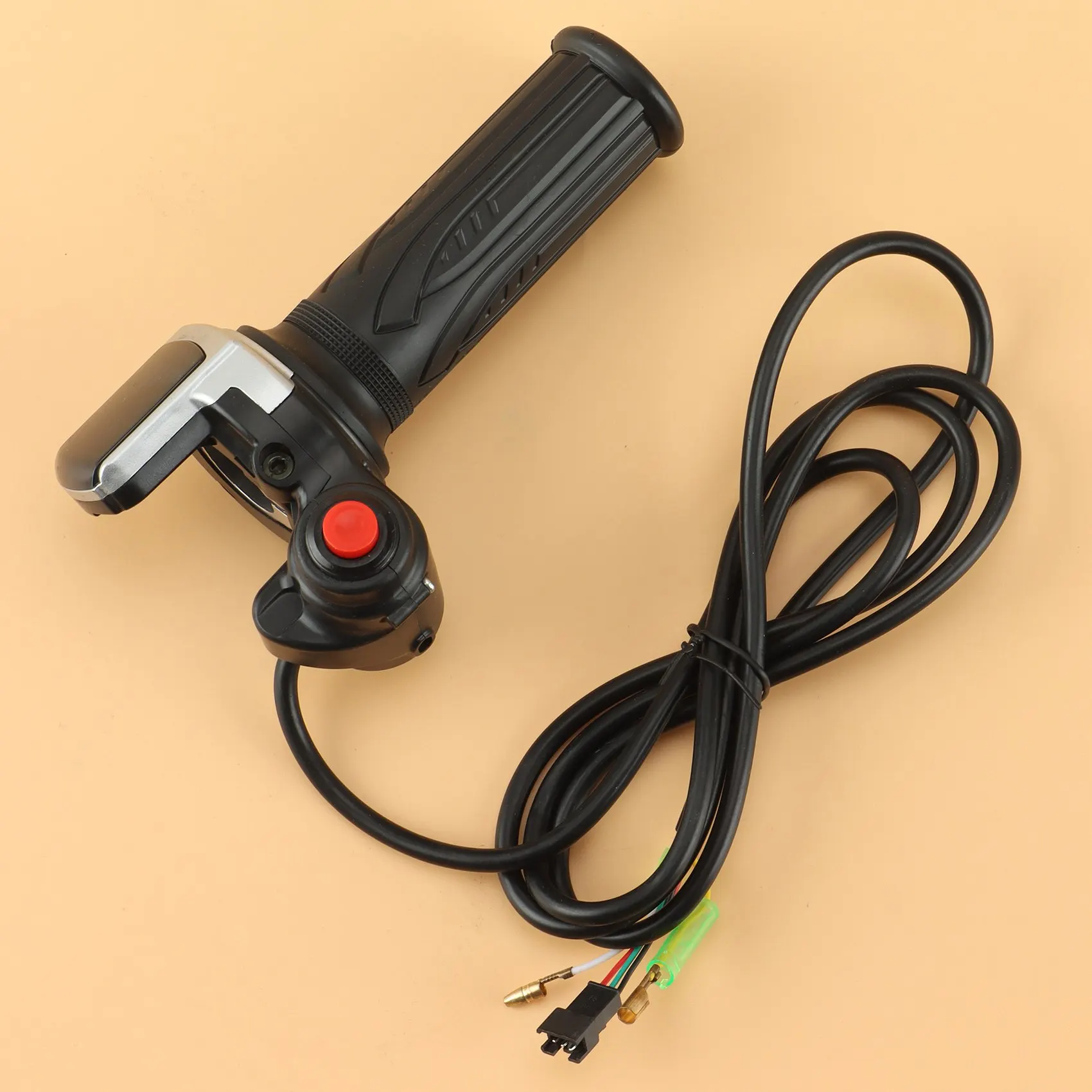 36V Electric Bicycle Scooter Speed Throttle Grip LCD Display with Switch EBike Twist Throttle Accelerator Handlebar Grip