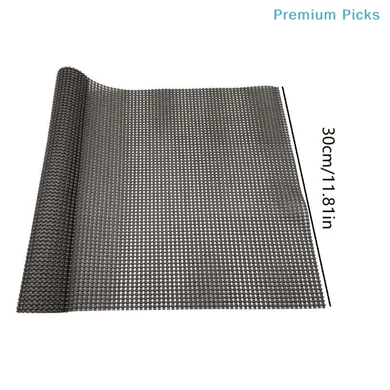 PVC Non Slip Mesh Grid Mat Strong Anti Skid Grip Customizable Cut Size Liner for Kitchen Cabinet Drawer Car Shelf Organization