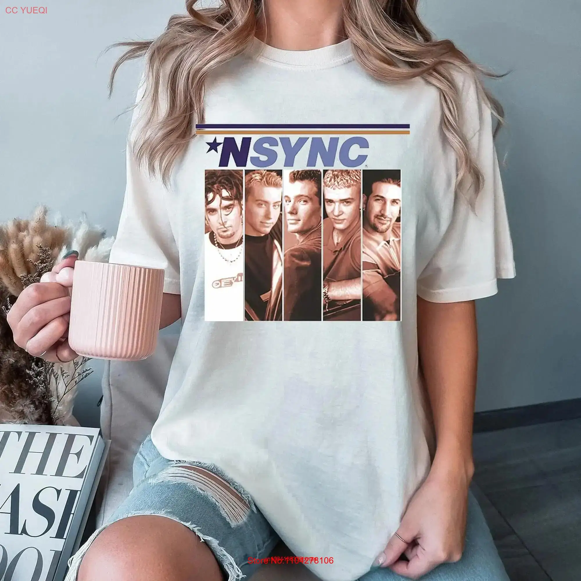 NSYNC T Shirt Vintage No Strings Attached Black SweaT For Fans long or short sleeves