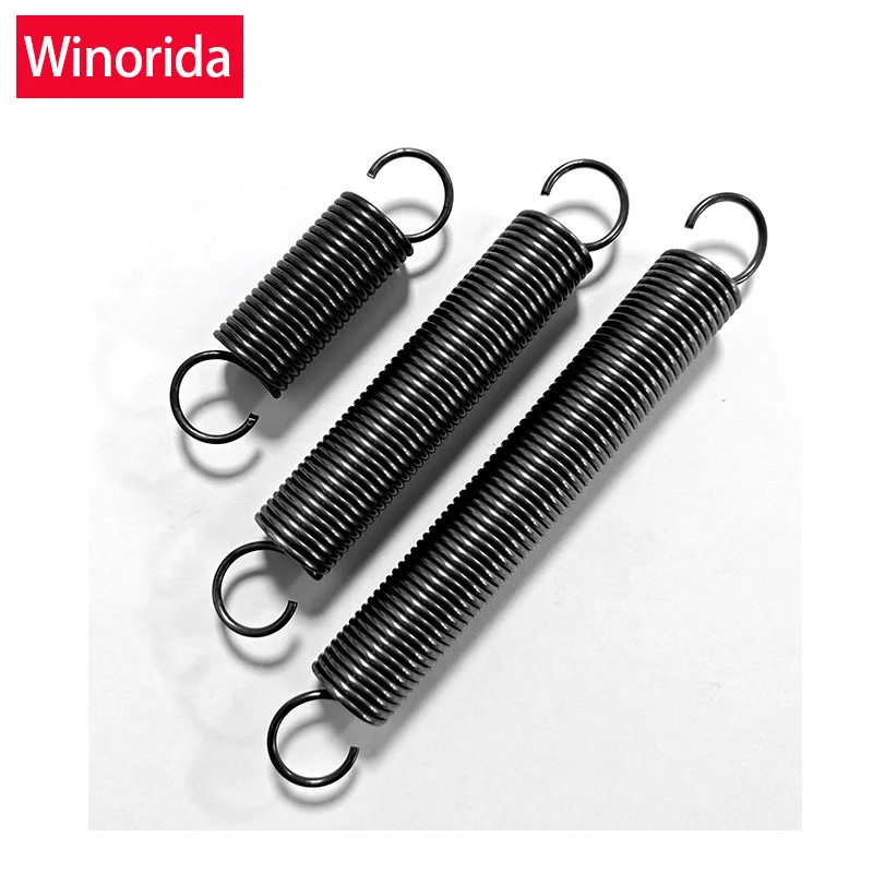 Wire diameter 1.0mm 1.5mm 2.0mm Open hook Tension spring 65Mn Strong Extended Spring