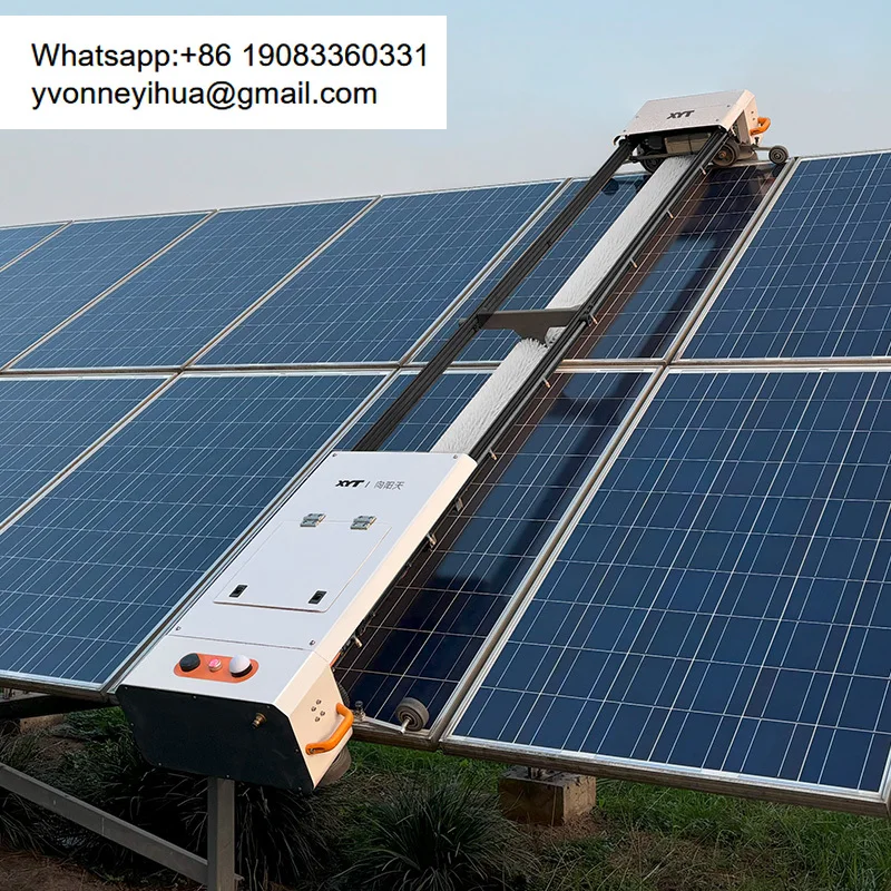 Solar Panel Cleaning Robot Remote Machine Commercial Use With High Climbing Angle 45 Degrees X6 Automatic Cleaning