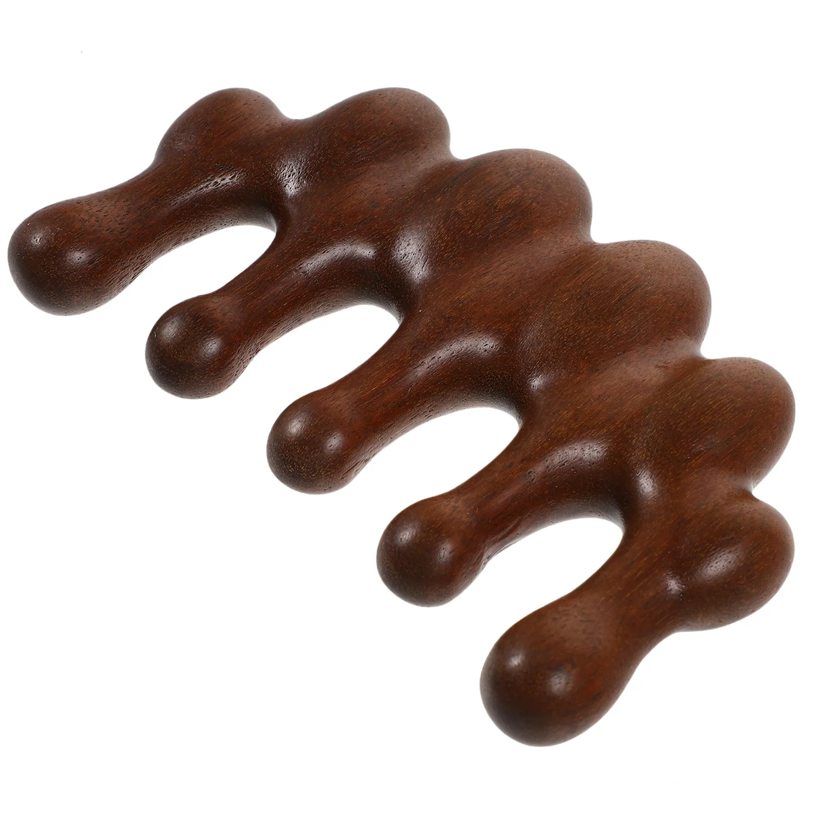 Sandalwood Wooden Scalp Comb Wide Tooth Massage Hair Comb for Women Men Detangling Curly Hair Portable Relaxing Head Tension