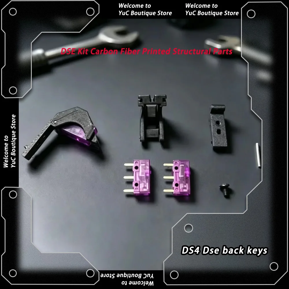 DS4 Dse back keys Shoulde keys Scuf Trigger Kailh Micro DSE Carbon Fiber Back Paddles Buttons Magnetic DIY Controller