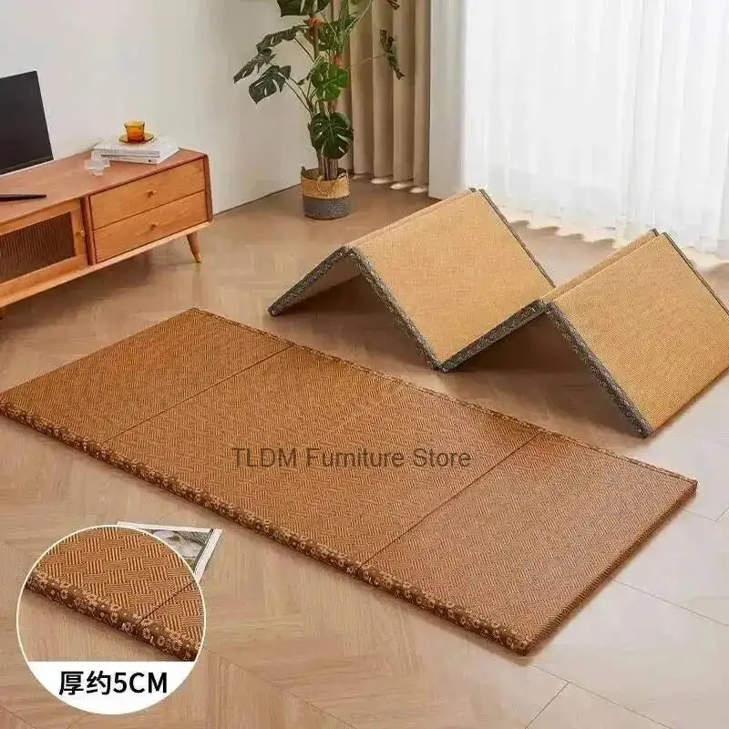 Home Japanese Mattresses Foldable Tatami Coconut Palm Mattress Office Nap Floor Sleeping Pad Bedroom Bay Window Hard Mattresses