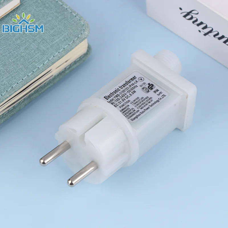 EU Plug AC 220V To 31VDC 6W 8 อเนกประสงค์ SELV LED โคมไฟไดร์เวอร์อะแดปเตอร์ IP44 กันน้ําเลเซอร์ยุโรปแหล่งจ่ายไฟ