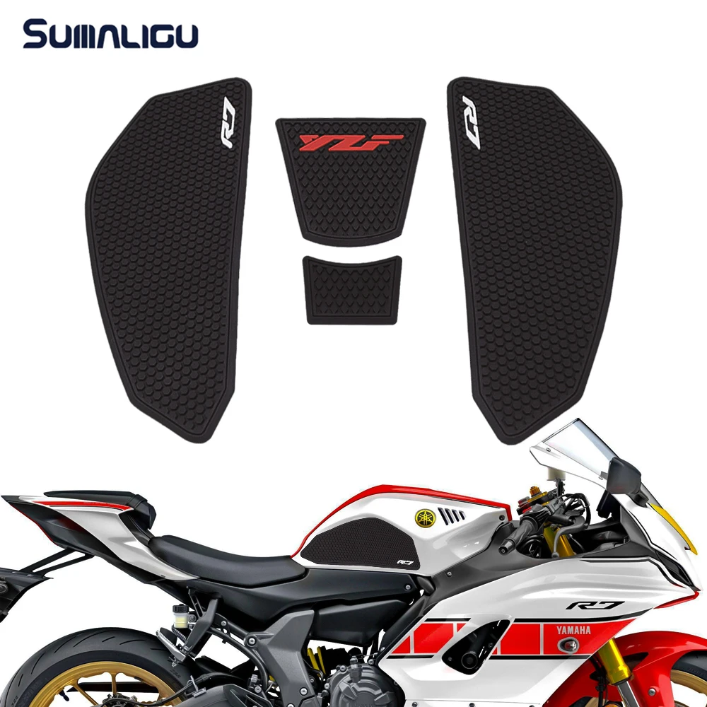 For YAMAHA R7 YZF R7 Yzfr7 YZF-R7 2021 2022 2023 2024 Motorcycle Fuel tank protection pad Thick Non-slip Fuel tank Sticker