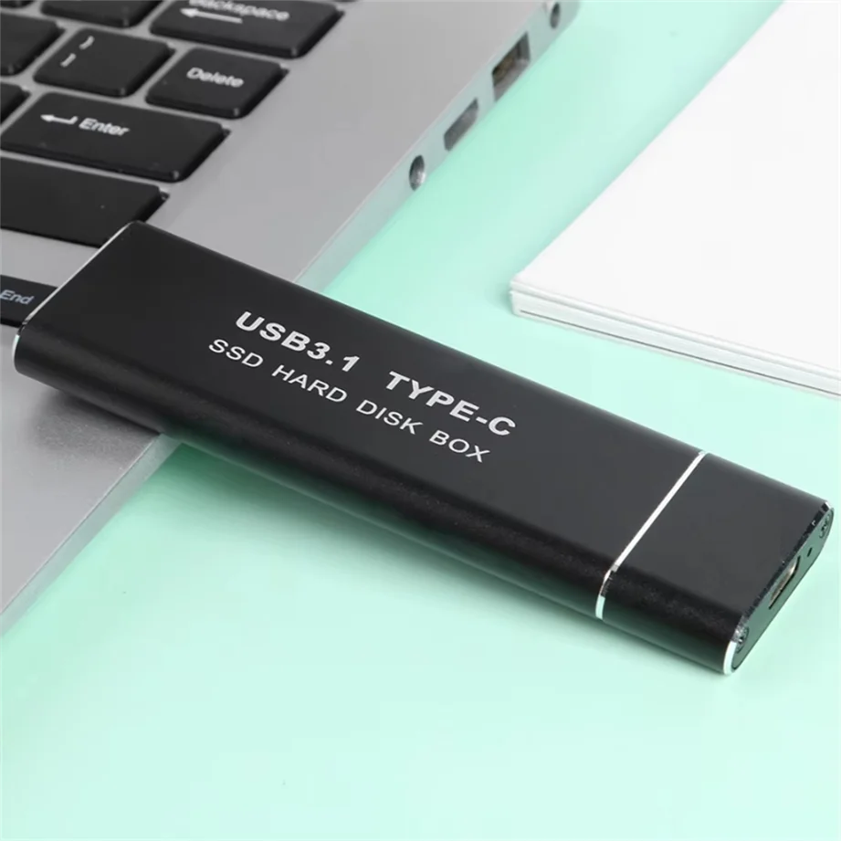 Single Protocol M2 SSD Case M.2 NGFF SATA SSD Enclosure Adapter 10Gbps USB 3.1 Type C External Enclosure Supports M And B&M Keys