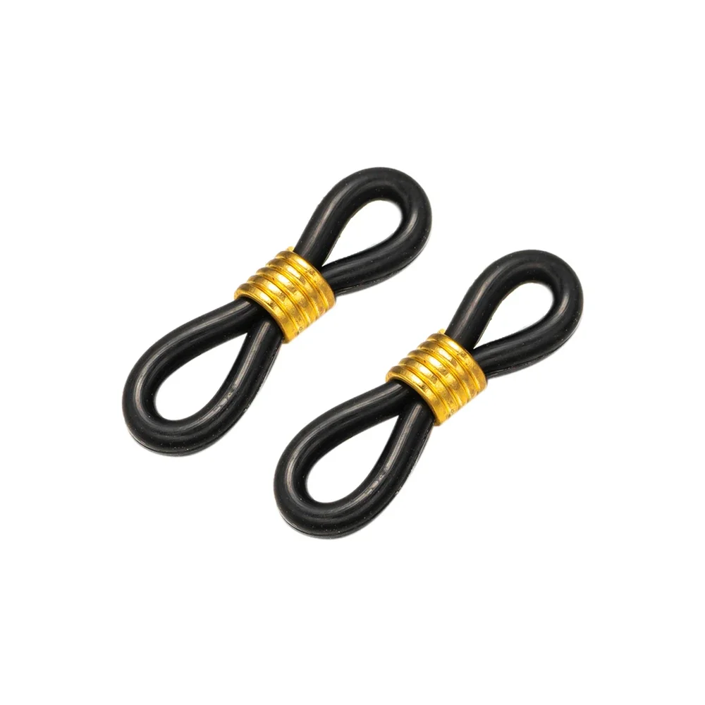 50 قطعة سلسلة النظارات نهاية قابل للتعديل الربيع المطاط نهاية موصل لنظارات العين النظارات الشمسية الحبل حامل حزام حلقة قلادة سلسلة