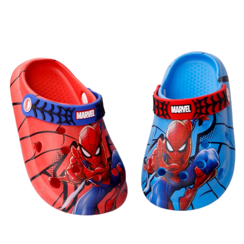 Marvel animation surrounding Spider-Man children\'s summer personality beach hole shoes sandals and slippers cute light slippers