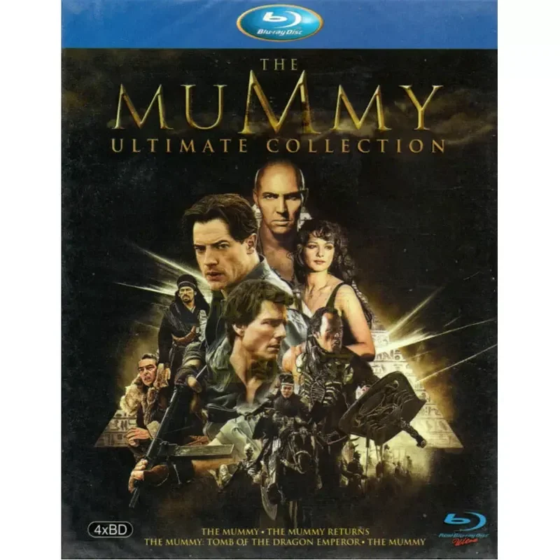 American Magic Action Adventure Movie The Mummy 4 Part Box Set Blu Ray BD High Definition 4 Disc