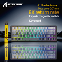 Magnetic Switch Gaming Keyboard Attack Shark X68HE And FreeWolf F68/F68Pro 8K Wired 1K Wireless RGB Rapid Trigger Hall Effect
