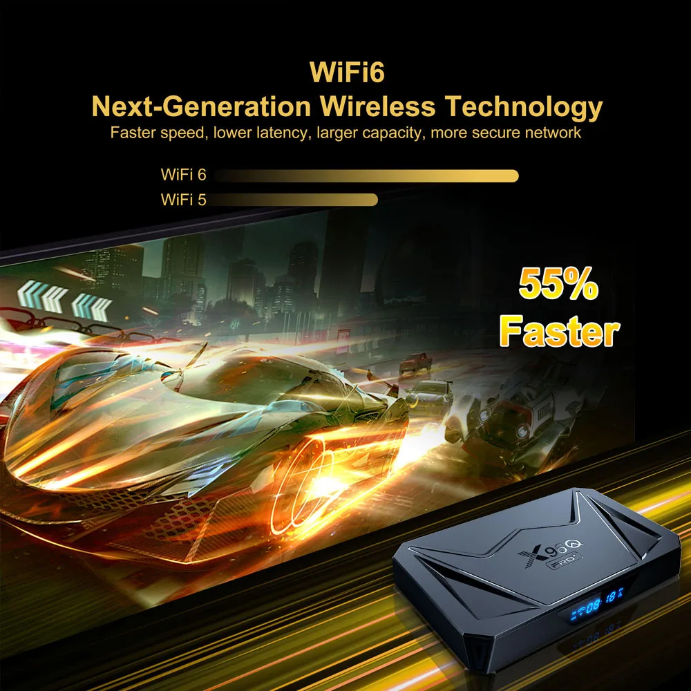 X96Q Pro Plus Allwinner H728 Android Smart TV Box 2/4G 16/32/64G 8K Ultra HD Set Top Box 1000M Wifi6 Google Media Player BT5.X
