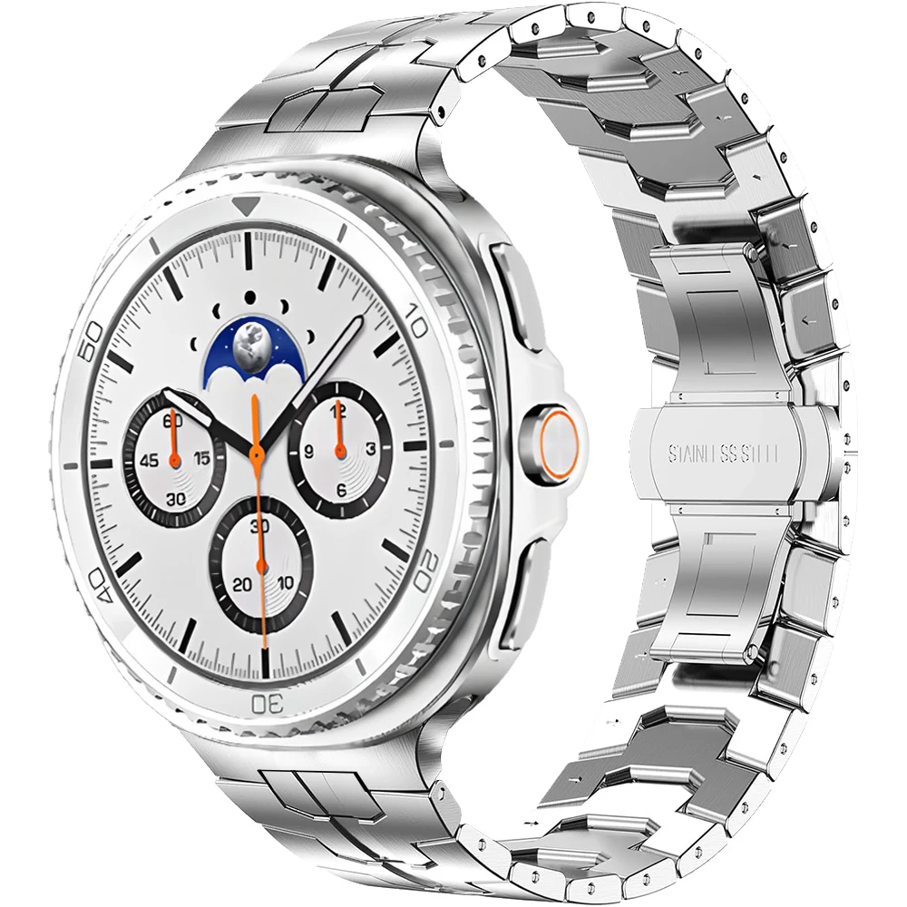 

Ремешок без зазоров для Samsung Galaxy Watch 8 44 мм 40 мм/Классический 46 мм Металлический браслет для Galaxy Watch Ultra 47 мм Ремешок из нержавеющей стали