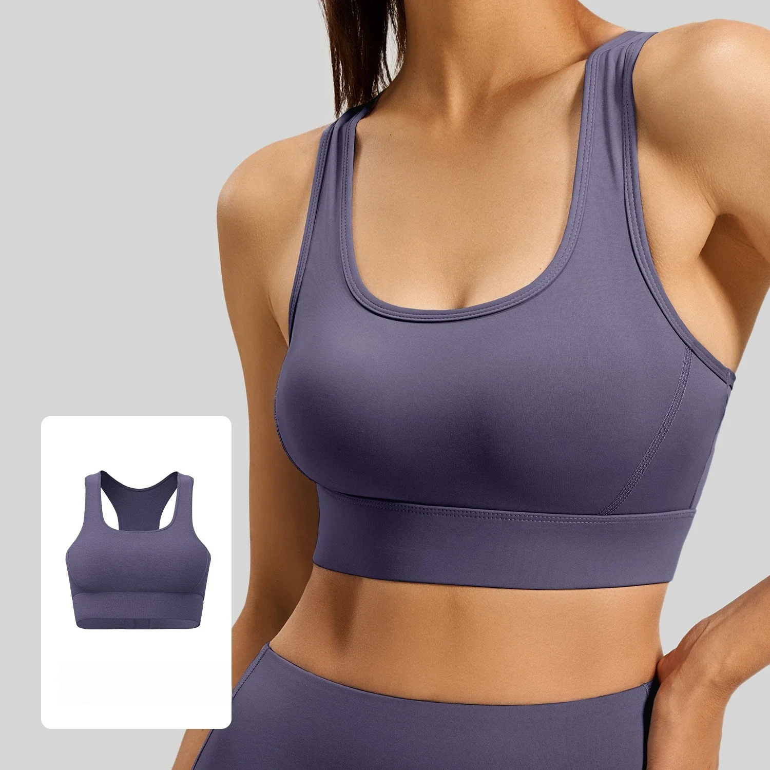2026 New Quick Dry High Impact Women Yoga Bra Racerback Button Up Gym Vest Breathable Shockproof Fitness Sports Top