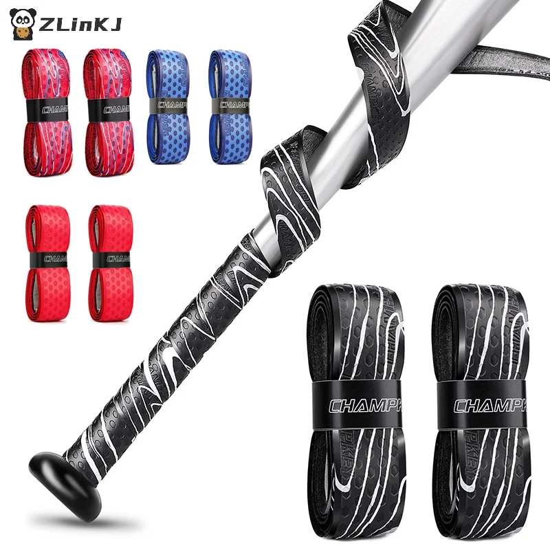 ▶1.75mm ShockAbsorption PU Baseball Bat Tapes Wrap Multicolor Anti-slip Bockey CricketSoftball Bats Grip Sport Accessoriess