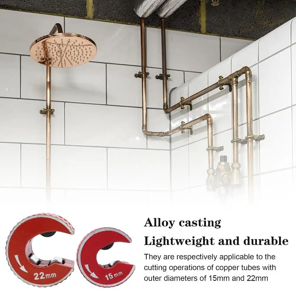 

Aluminium Alloy Body Pipe Slice Tool Self Locking Ratchet Handles Auto Tube Cutter Easy Operation Mini Size