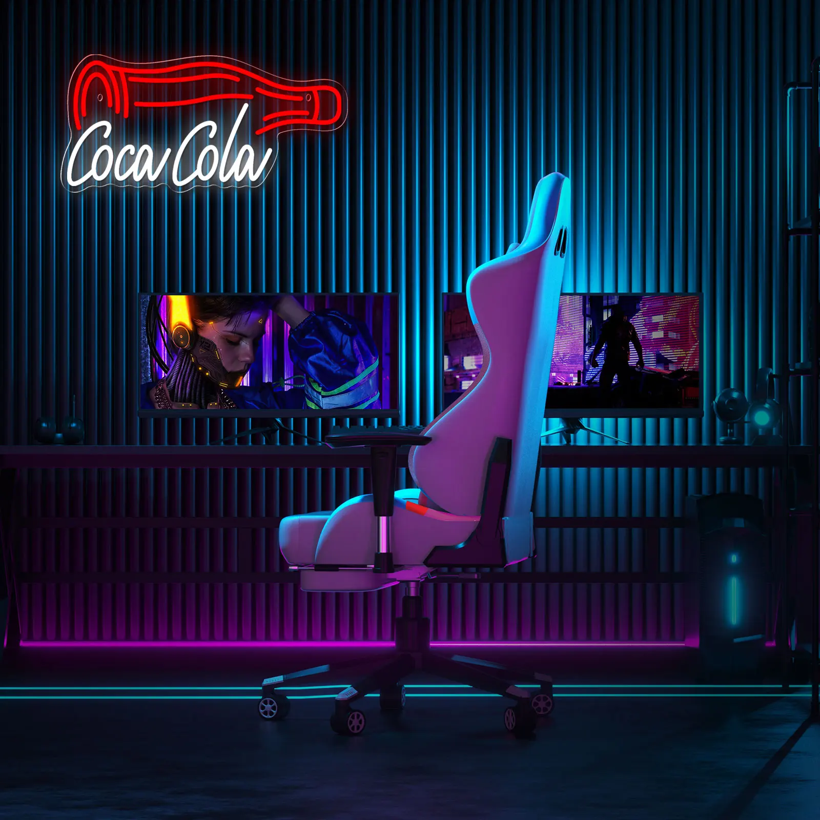 Coca Cola LED Neon Sign USB Powered Dimmer Switch Wall Decor Night Light For Bar Man Cave RoomParty Club Christmas Birthday gift