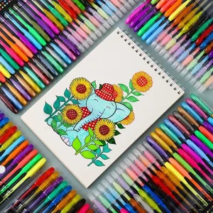 Màu kim loại long lanh Gel Canettes, Rod Recharges, Station Highlighter, vẽ trường màu, Điểm đánh dấu nghệ thuật, 100 màu, 12-60 % 8 Ghim bán hàng chính với Shine - №4