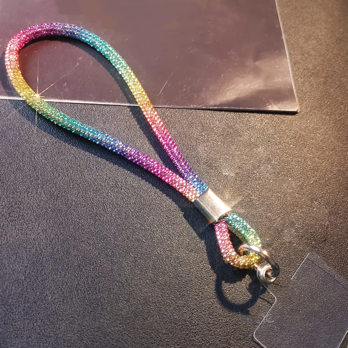 الفاخرة الهاتف المحمول كريستال أحزمة المعصم بريق حجر الراين الهاتف الحبل المفاتيح شنقا مكافحة خسر حبل #6