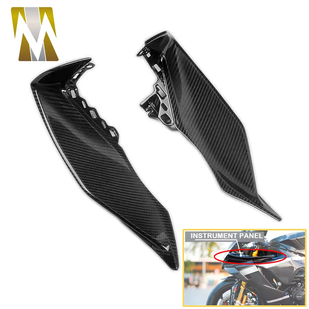 Carbon Fiber Compatible with Yamaha YZF-R1 R1M 2020-2023 2024 2025 Dashboard Side Panels Motorcycle Accessories