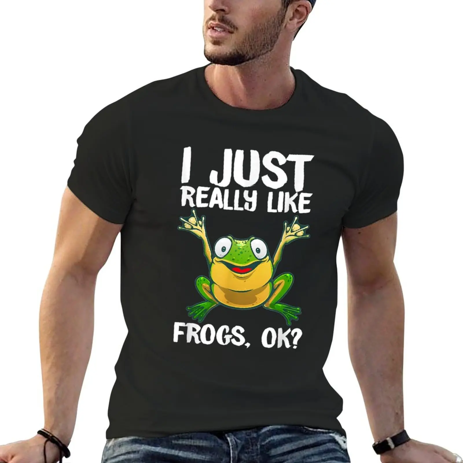 

I Just Really Like Frogs OK T-Shirt man t shirt cute clothes shirts graphic tees mens clothing