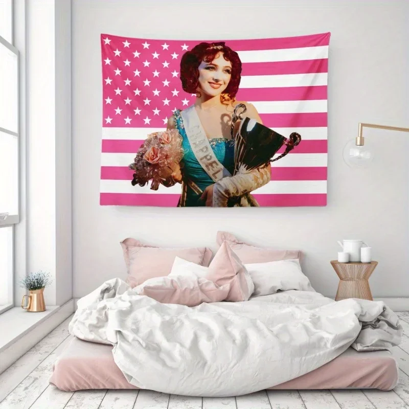 Customization 1pc TIMIBUGER Chappell Star Roan Tapete, Mode-Themen-Rosa-Wanddekoration Mit Kostenlosen Installationsset, Gewebte