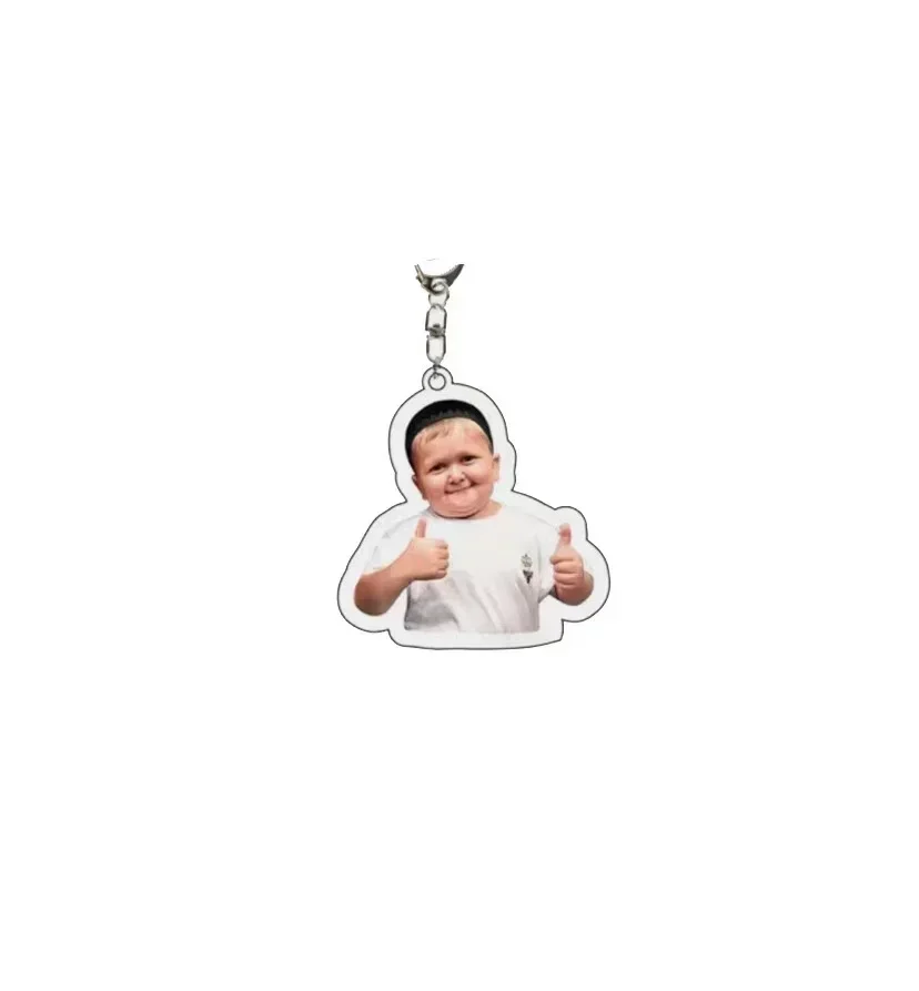 Hasbulla Magomedov Meme Keychain Khabib Hasby Figure Pendant Key Chain Ring Keyring Accessories for Women Men Fans Jewelry Gift