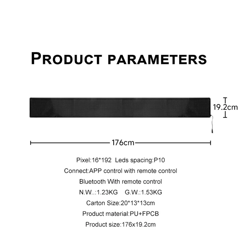 Ultra Thin Waterproof Flexible Soft LED Display APP Remote Control Bluetooth Shop Sign Window Advertisement LED Panel Board
