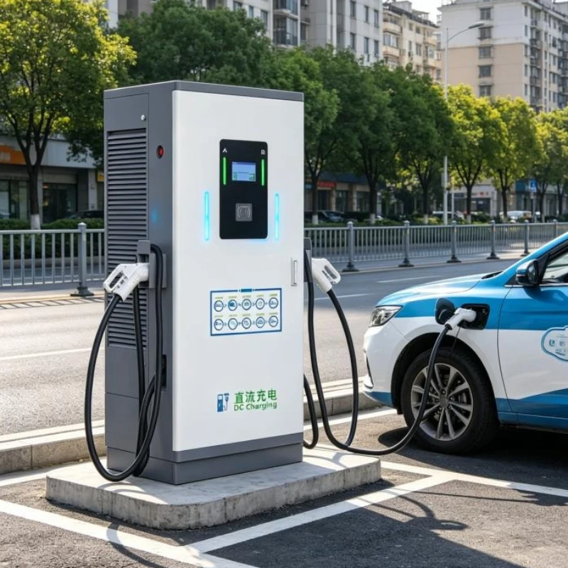 2026 New IP54 Double Gun 40kw-240kw Ocpp DC EV Electric Fast Charging Station CCS2 for Highway Floor-Mounted Charging Stations