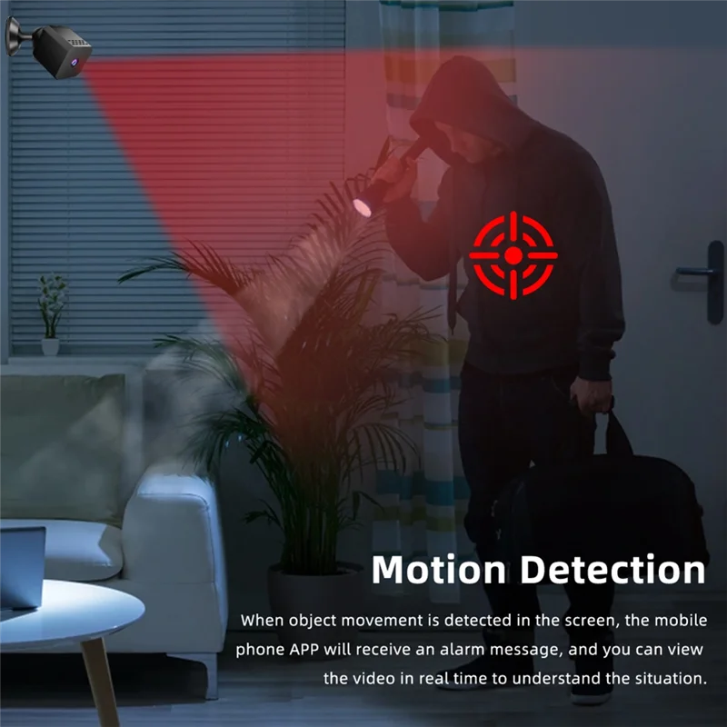 M18K-Wifi Mini Camera, Small Camera, Real-Time Record,AI Motion Detection Camera, Auto Night Vision Cameras For Home Security