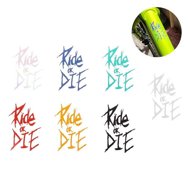 Bike Frame Sticker Ride Or Die Top Tube Sticker Bicycle Decals Decorative Frame Stickers Bike Stickers Bike Decal 1pc