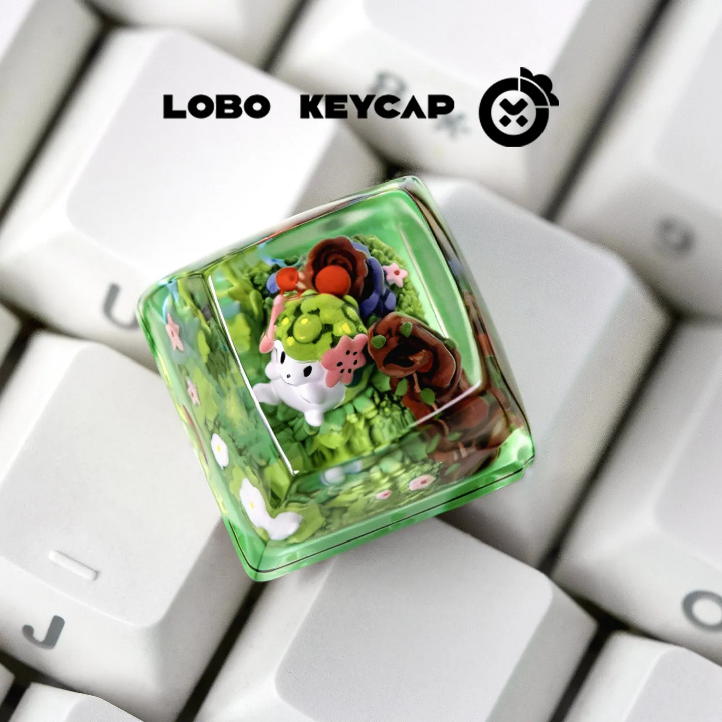 Pokemon Pikachu Transparente Esc-Tastenkappe Tastaturzubehör Anime Niedliche Harz-Schrumpfkleber Handgefertigte Tastenkappen Anime-Fans Geschenk