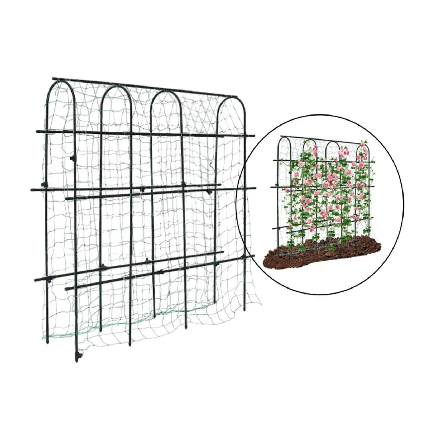 Garden Cucumber Trellis Indoor Outdoor U Frame Trellis for Flower Vegetable