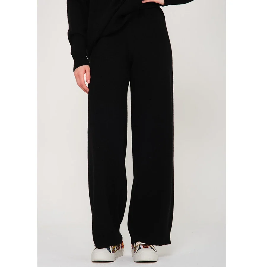 Femmes tricotées nouveau automne hiver pantalons décontractés Style de mode chaud