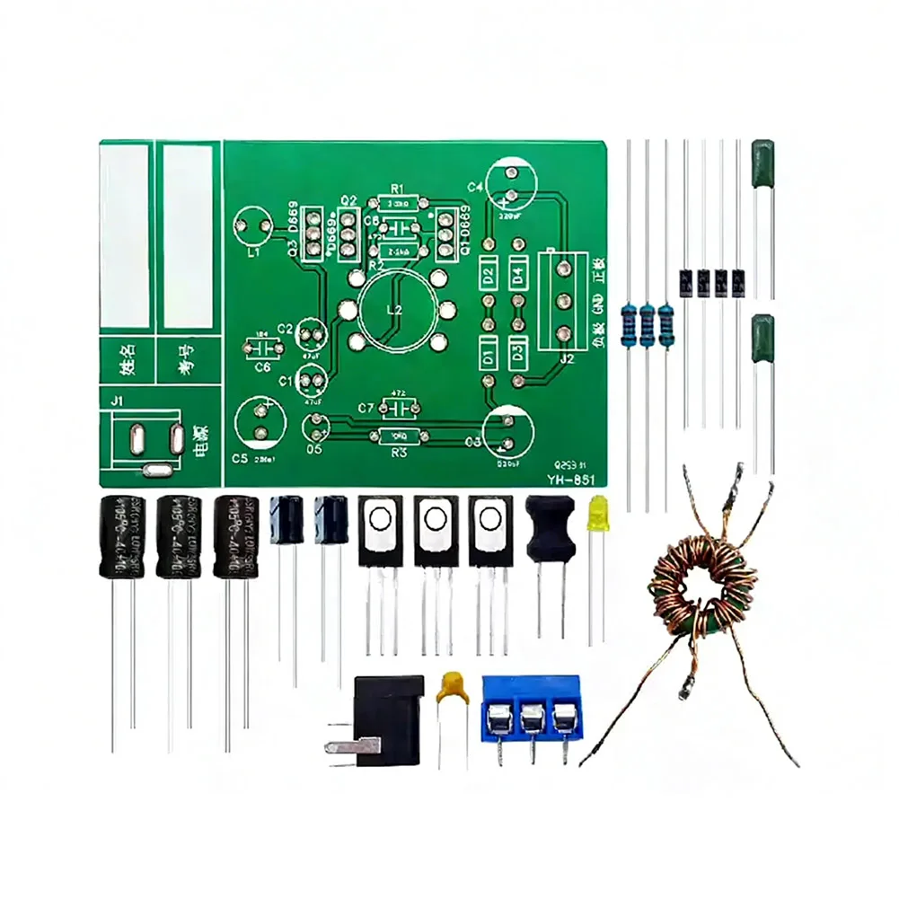 Through-Hole Soldering Practice Board for Automotive Inverter DC 5V Boost Circuit Education and Skill Development
