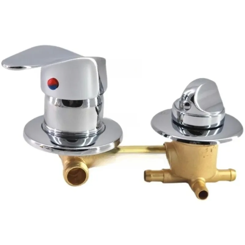 2 To 5 Gears Shower Water Valve, Screw-free Quick-installation Thread Cannula Shower Faucet Switcher