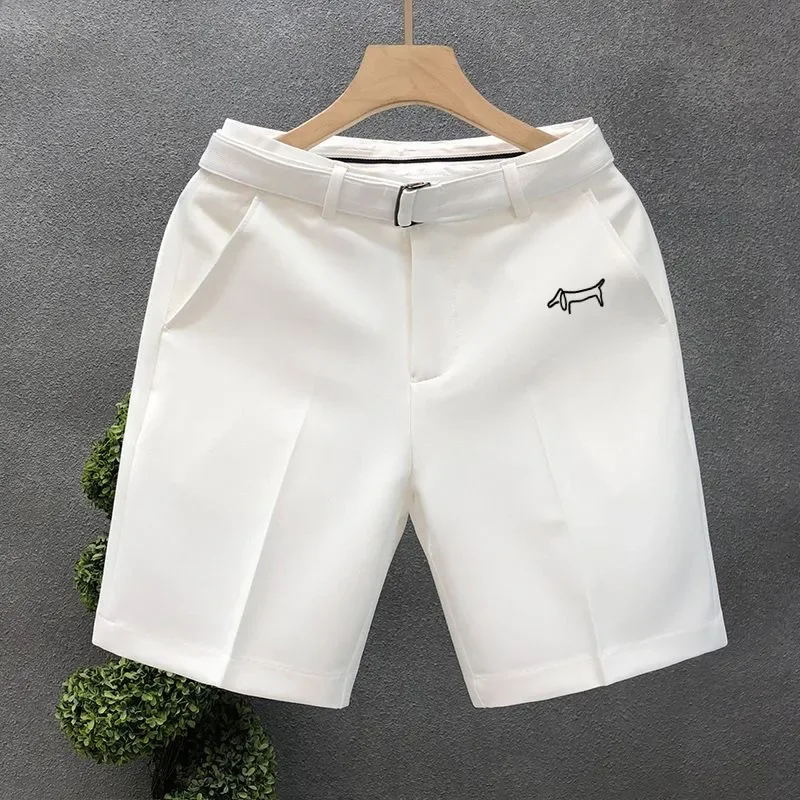 Luxury Brand Commerce Casual Shorts Men 2025 Summer Golf Wear High Quality Golf Shorts Fashion Golf Clothing Men Golf Belt