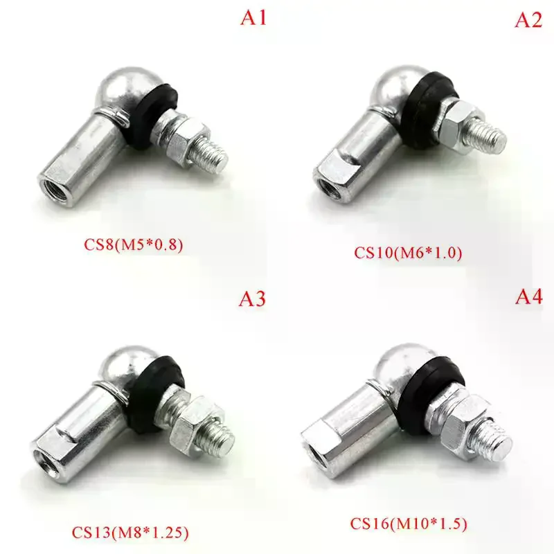M5 M6 M8 M10 Cs8/cs10/cs13/cs16 Ball Head Joint Rod End Bearing Right Angle Home Use Daily Essential High Quality