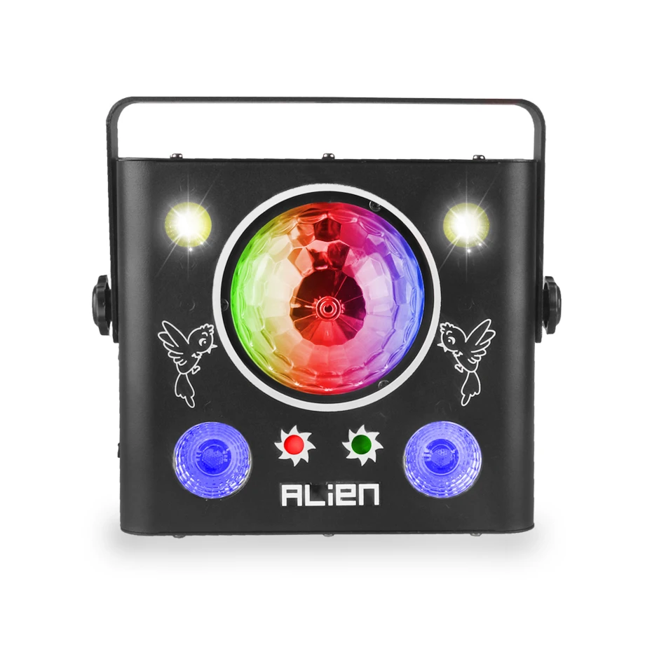 ALIEN 4IN1 LED DJ Disco Strobe Dyeing Magic Ball 32 Patterns Laser Projector Stage Lighting Effect Party Dance Xmas Wedding Lamp