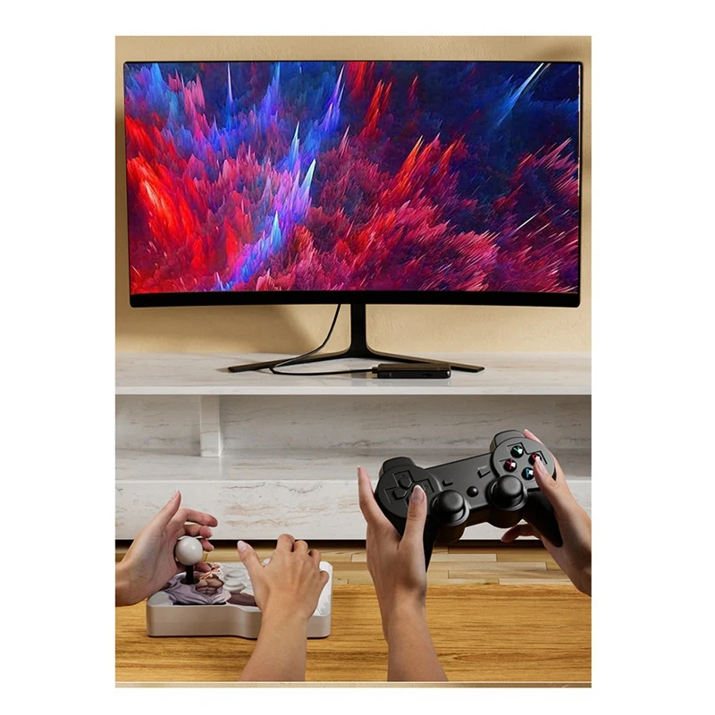 B04B-K9 TV لعبة فيديو وحدة التحكم المزدوجة الرجعية أذرع التحكم في ألعاب الفيديو ل MAME ، MD ، PS1 ، GBC ، GB ، GBA محاكاة لعبة عصا #4