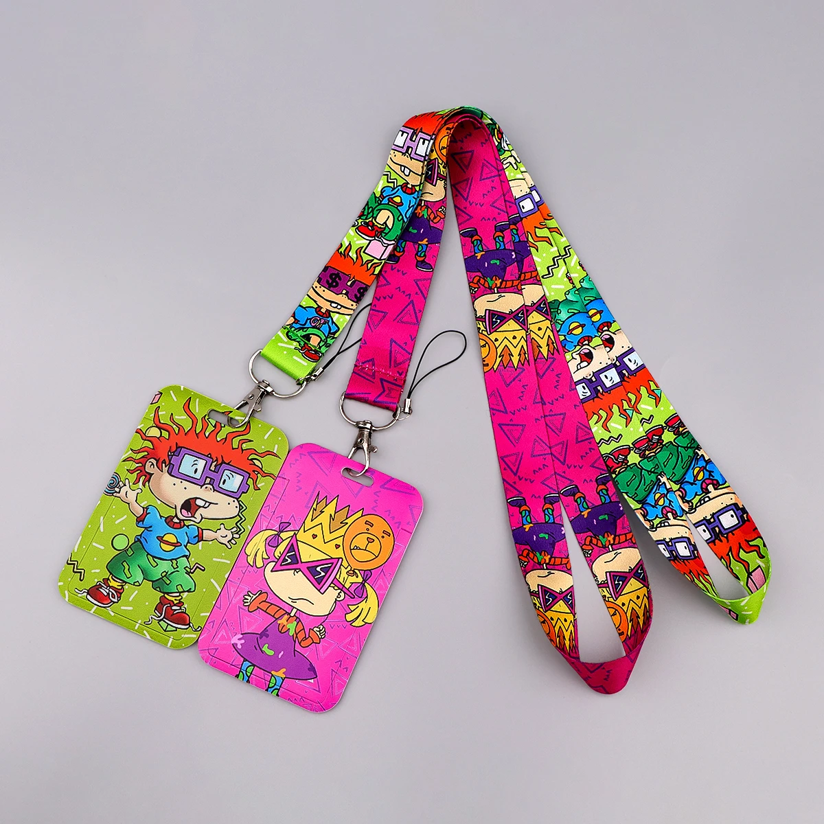 LX1484 Funny Cartoon Kids Lanyard for Key Neck Strap Card ID Badge Holder Key Chain Key Holder Keyring Mobile Phone Chain Gift